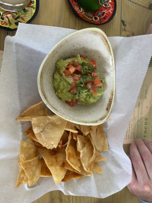 Chips and guac  at Lime Inn Bar & Restaurant in St John