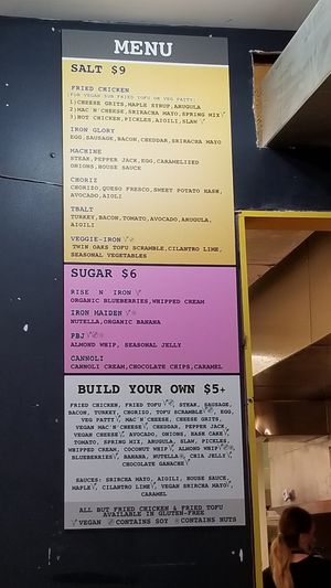 New menu at Iron Paffles & Coffee in Charlottesville