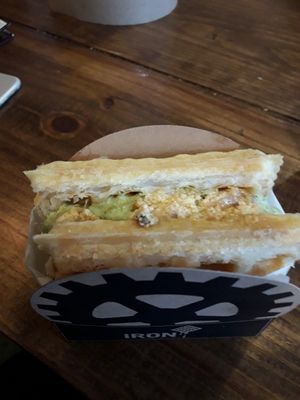 tofu scramble and veggies mmm at Iron Paffles & Coffee in Charlottesville