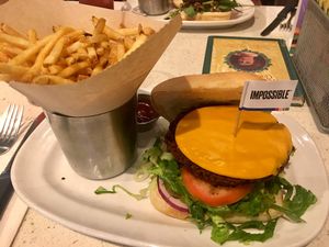 Impossible Burger with Daiya cheese at The Counter in Honolulu