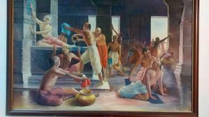 picture at Krishna Lunch in Barcelona