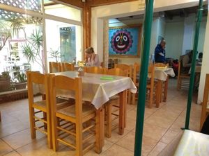 lunch room at Krishna Lunch in Barcelona