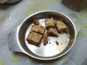 Indian turron at Krishna Lunch in Barcelona