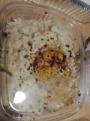 Takeaway Hummus beiruty at Tarboush in Watford