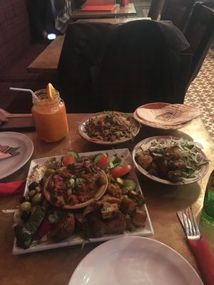 Vegan Mezze and other sides at Tarboush in Watford