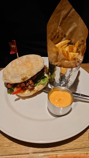 The planted steak burger is wonderful! at Hard Rock Cafe in Innsbruck
