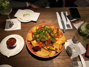 Vegan nachos - delicious! at Hard Rock Cafe in Innsbruck