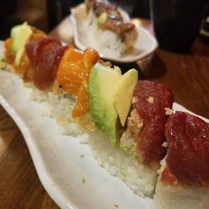 Rainbow Roll at Huntington Ramen & Sushi in Fullerton
