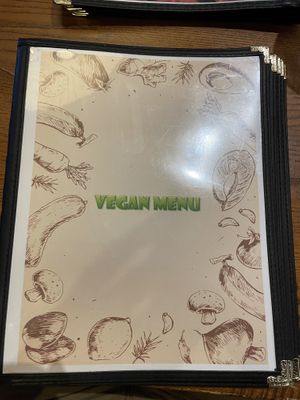 Vegan menu!!!  at Huntington Ramen & Sushi in Fullerton