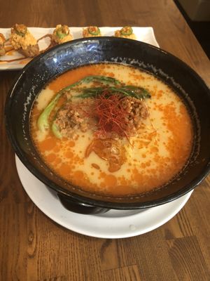 Tan tan ramen (vegan)   at Huntington Ramen & Sushi in Fullerton