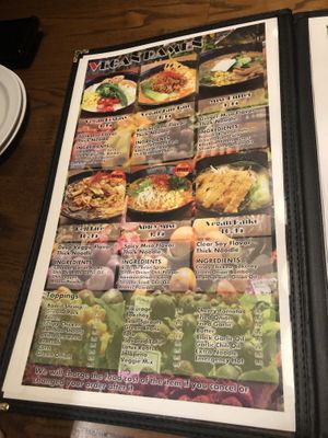 vegan ramen menu  at Huntington Ramen & Sushi in Fullerton