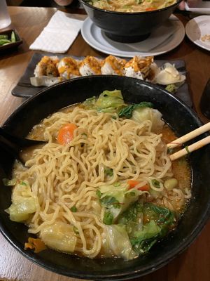 Miso based ramen lacked favor at Huntington Ramen & Sushi in Fullerton