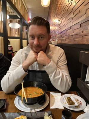 Great company😍 at Huntington Ramen & Sushi in Fullerton