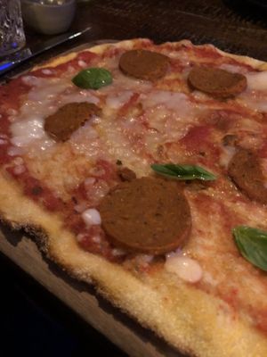 Vegan Pizza with Jackfruit Pepperoni  at Zizzi - Suffolk St in Dublin