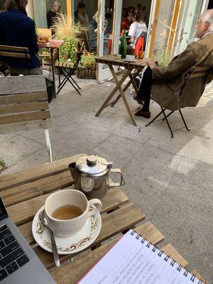 Personal dandelion tea  at The Cake Cafe in Dublin