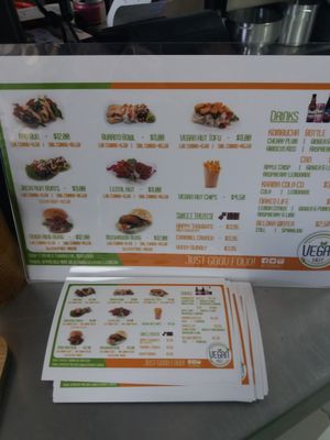 Menu avail at Vegan Hut in Maitland