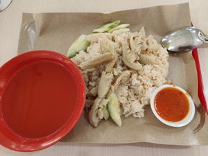 Wow chicken rice at Vegetarian Vegetarian 素 in Central Singapore