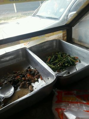 buffet selection at Veg Restaurant in Nong Bua Lamphu