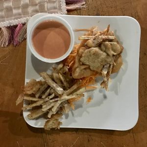 Taro cake at The Clam's House in Phu Quoc