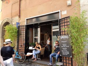 View from the street at Barnum Cafe in Rome