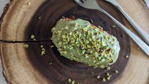 Crocchettone Pistachio (basically a glorified baked potato) at Pesto di Pistacchio in Trani