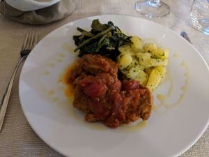 Soya steak at Pesto di Pistacchio in Trani