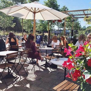 terrace at Benji's in Amsterdam