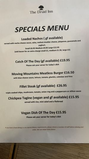   at The Druid Inn in Birchover