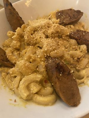 Mac with sausage  at MeeT in Yaletown in Vancouver