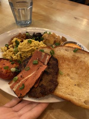 english breakfast at MeeT in Yaletown in Vancouver