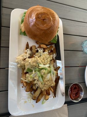 Burger and Poutine   at MeeT in Yaletown in Vancouver
