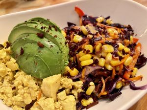 Happy Brunch Bowl and yes it is   at MeeT in Yaletown in Vancouver