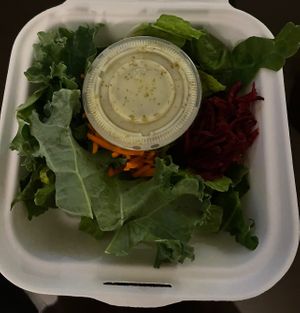 side salad   at MeeT in Yaletown in Vancouver