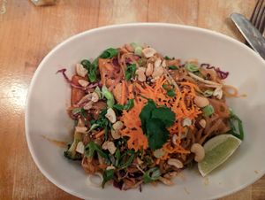 Noodle-y Thai bowl - delicious at MeeT in Yaletown in Vancouver