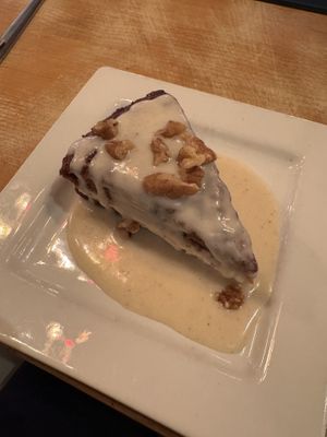 Carrot cake  at MeeT in Yaletown in Vancouver