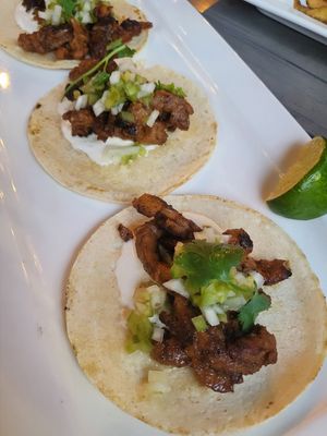 Steak Tacos at MeeT in Yaletown in Vancouver