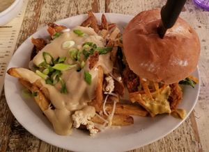 The Halloween feature Not'Cho Chickun Sandwich at MeeT in Yaletown in Vancouver