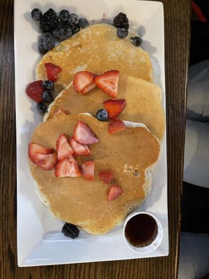 Vegan Pancakes - good pancakes if you are craving for them. The size of these pancakes are huge. Better be hungry   at Hometown Sports Grill in Ottawa