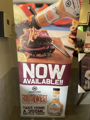 Vegan Hot Sauce available   at Hometown Sports Grill in Ottawa