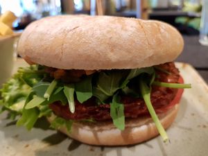 Kutcher burger at Hans Im Glück in Berlin