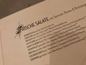 salads at Hans Im Glück in Berlin