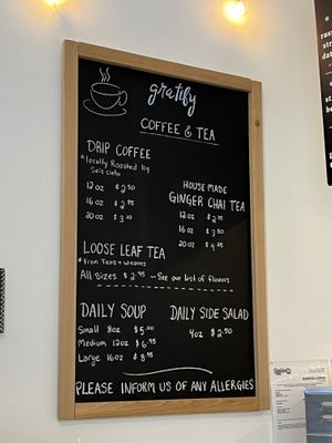 Coffee & Tea  at Gratify Foods in Penticton