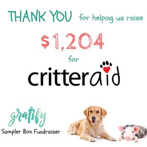 Thank you for helping us donate $1,204 to critteraid! at Gratify Foods in Penticton
