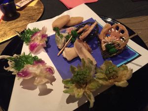 tempura at Kanga An in Kyoto