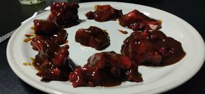 Cauliflower wings at Krishna Vegan in Guadalajara