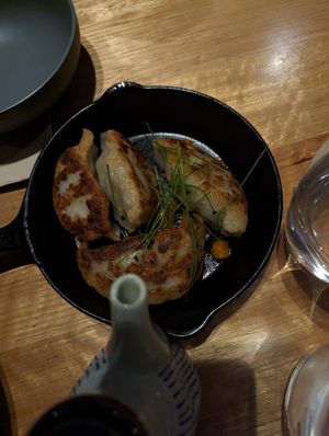 Pan fried dumplings at Oriental Teahouse in South Yarra