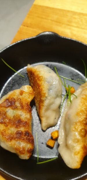 Veggie dumplings at Oriental Teahouse in South Yarra