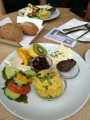 Veganes Frühstück at Cafe Affenbrot in Luebeck