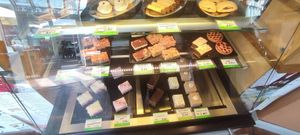 Counter with cake at Cafe Affenbrot in Luebeck