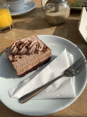 Chocolate mousse cake  at Cafe Affenbrot in Luebeck